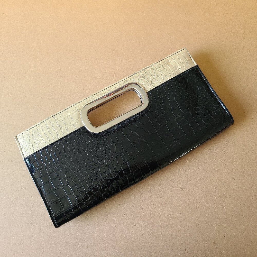 Giannini Dual Color Clutch Purse